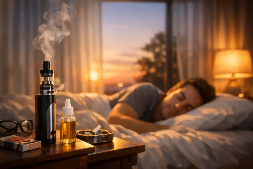 Cigarette électronique et sommeil : vapoter le soir nuit-il vraiment à vos nuits ?