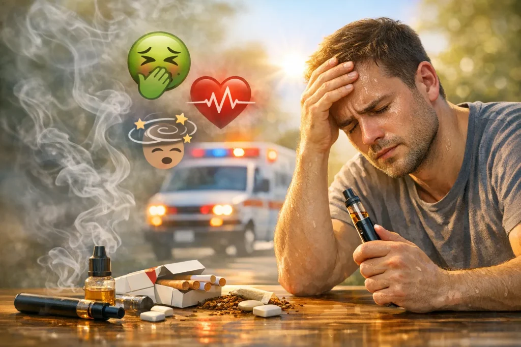 Surdosage de nicotine : reconnaître les symptômes et réagir vite