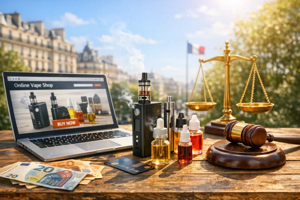 Vente en ligne de cigarettes électroniques : ce que dit vraiment la loi